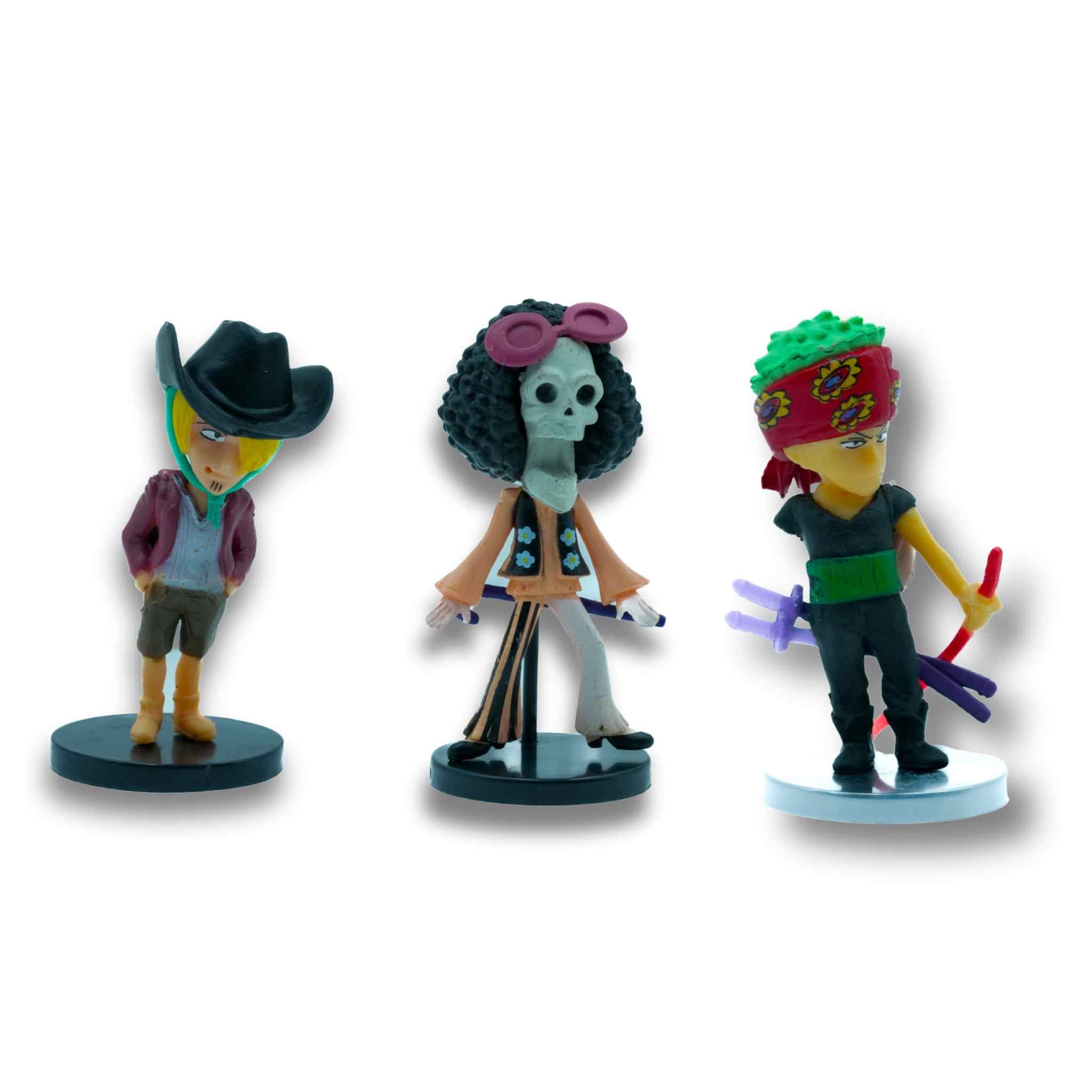 One Piece Anime Mini Figurine Set – Premium Chibi Collection (6 Characters)