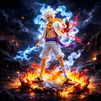 One Piece Luffy Gear 5 Awakening Mode Anime Action Figurine 1 Collectibles