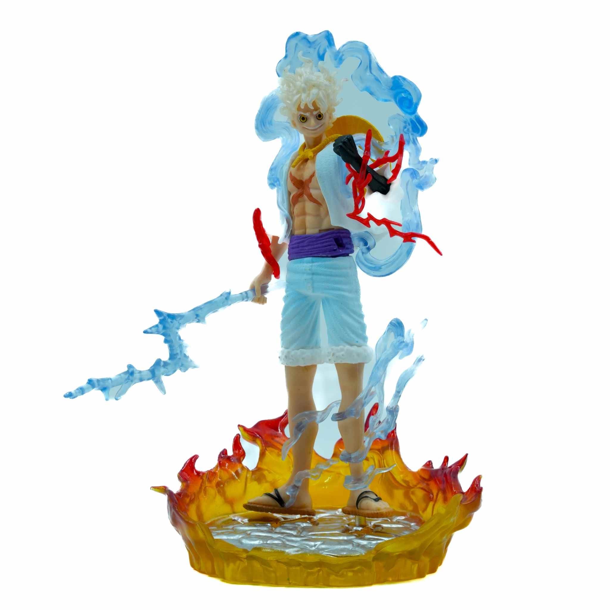 One Piece Luffy Gear 5 Awakening Mode Anime Action Figurine 2 