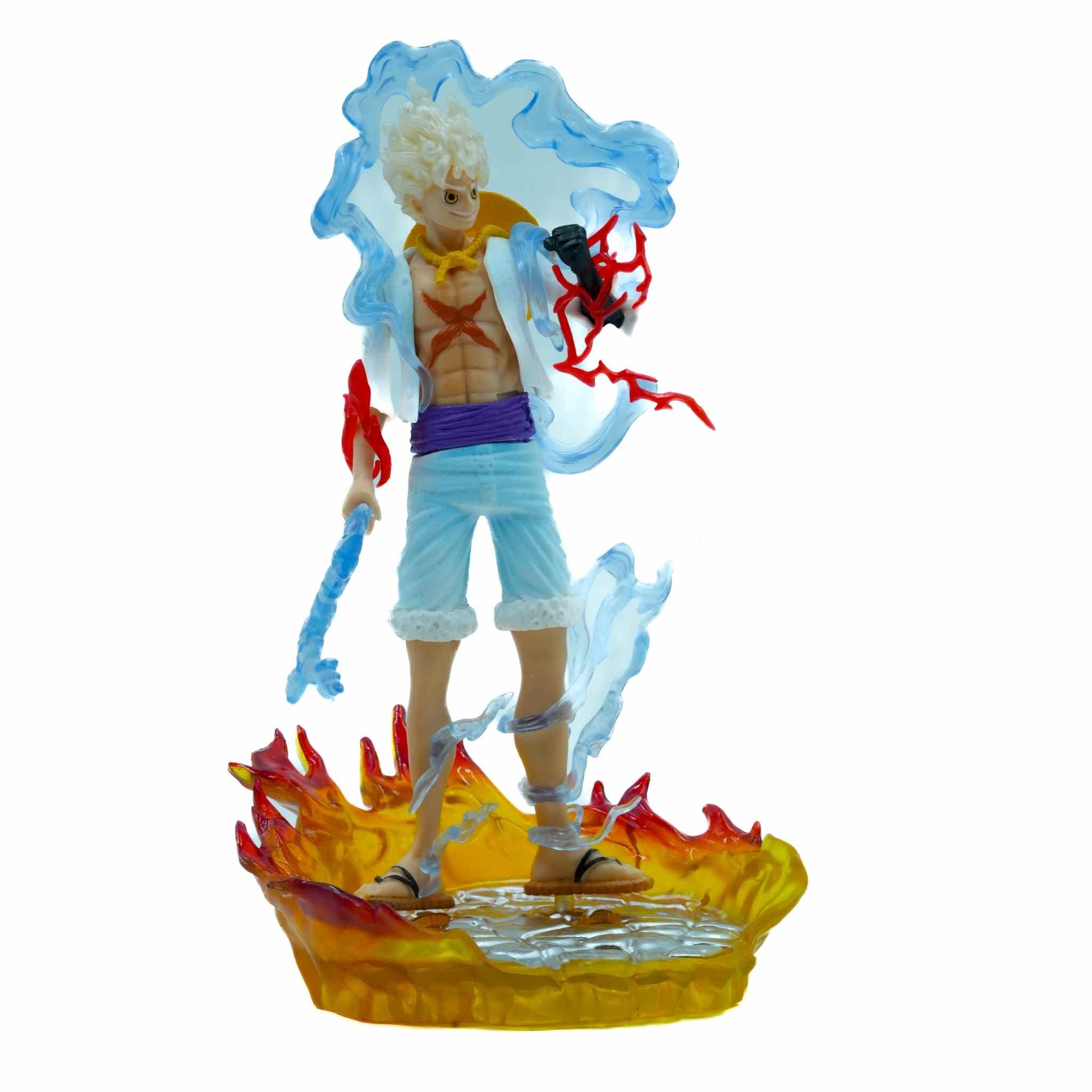 One Piece Luffy Gear 5 Awakening Mode Anime Action Figurine 3 