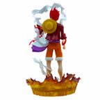 One Piece Luffy Red Hawk Fire Mode Anime Action Figurine 4 