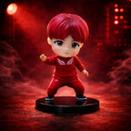 Park Jimin Red Outfit Style BTS Mini Figure Kpop Collectible Figure