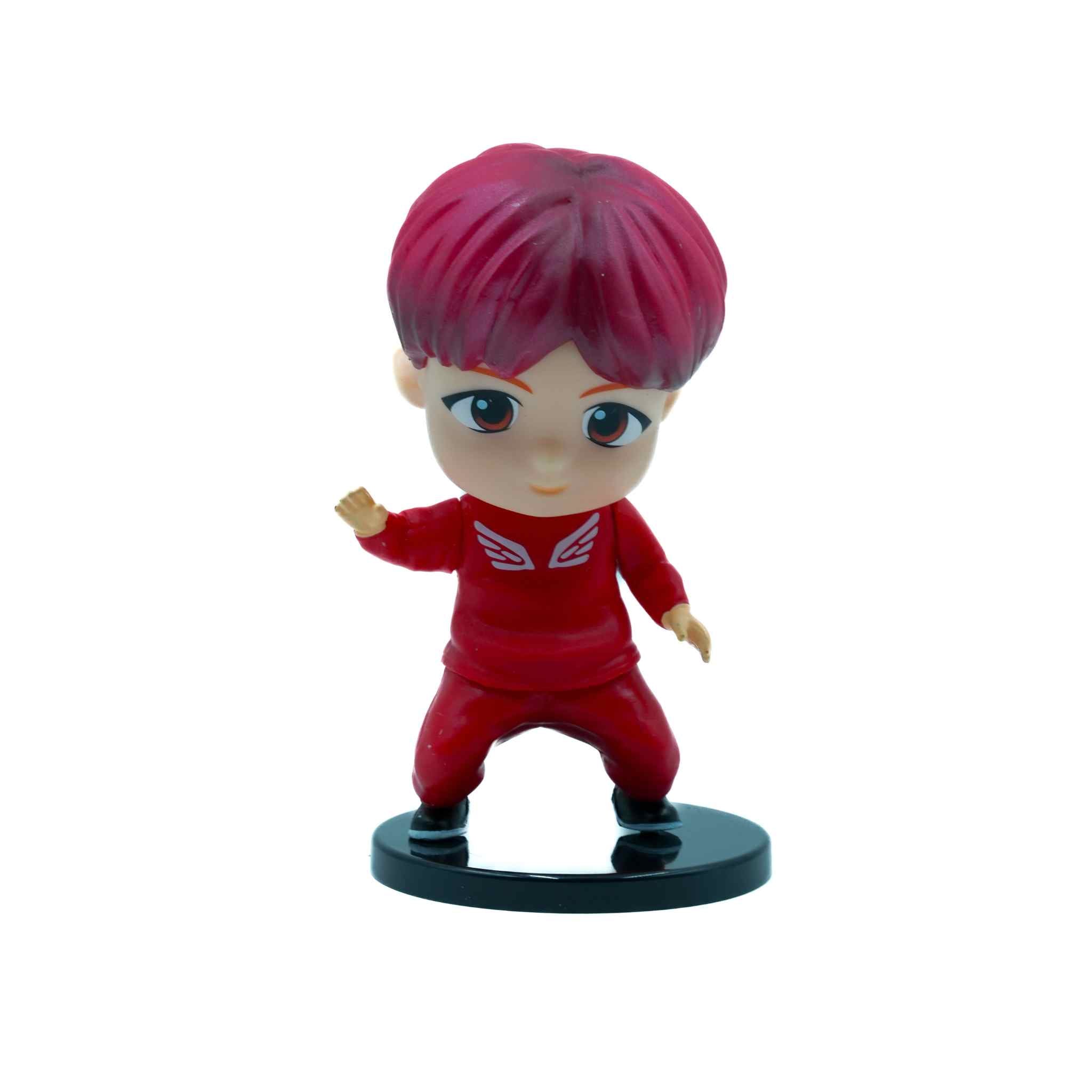 Park Jimin Red Outfit Style BTS Mini Figure Kpop Collectible Figure