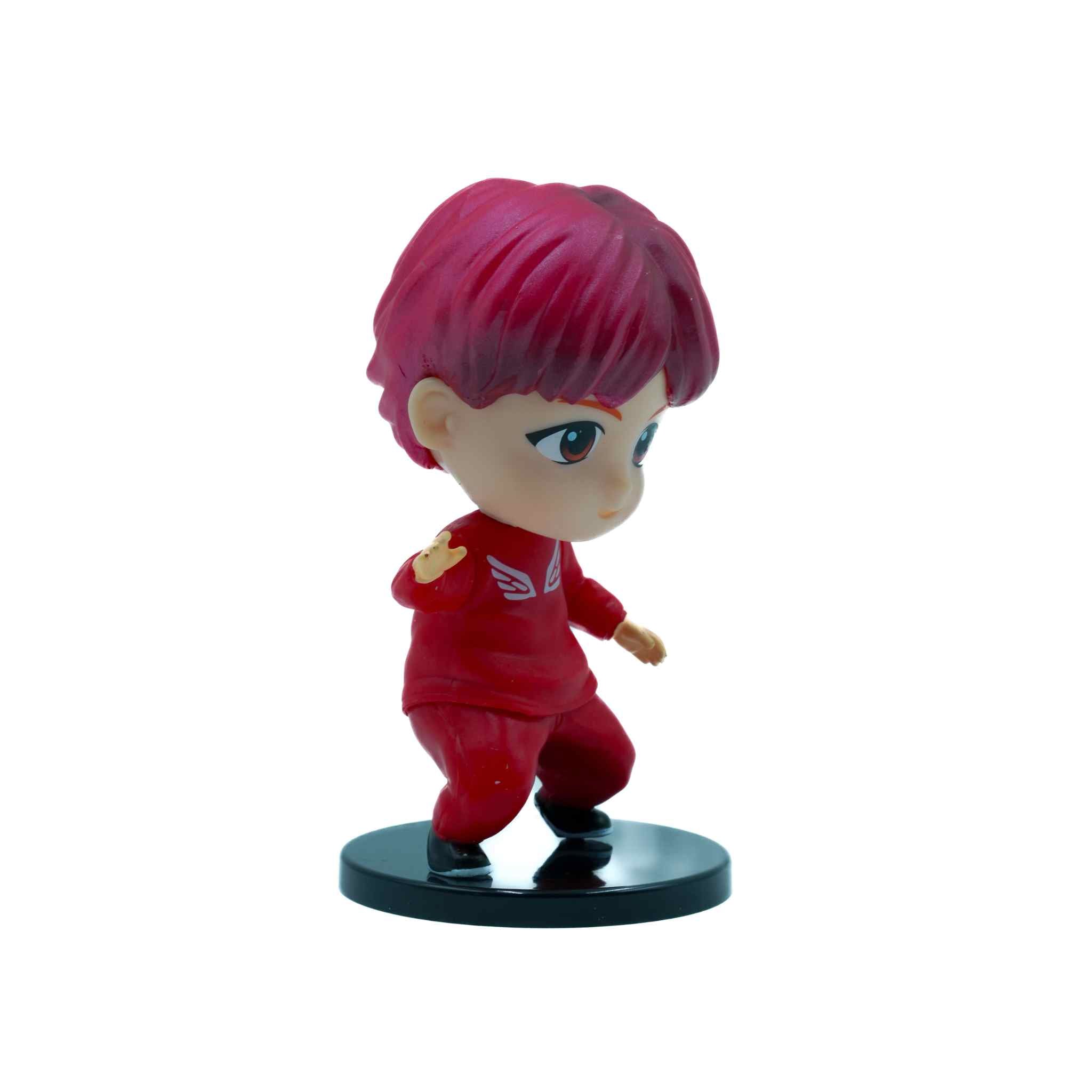 Park Jimin Red Outfit Style BTS Mini Figure Kpop Collectible Figure