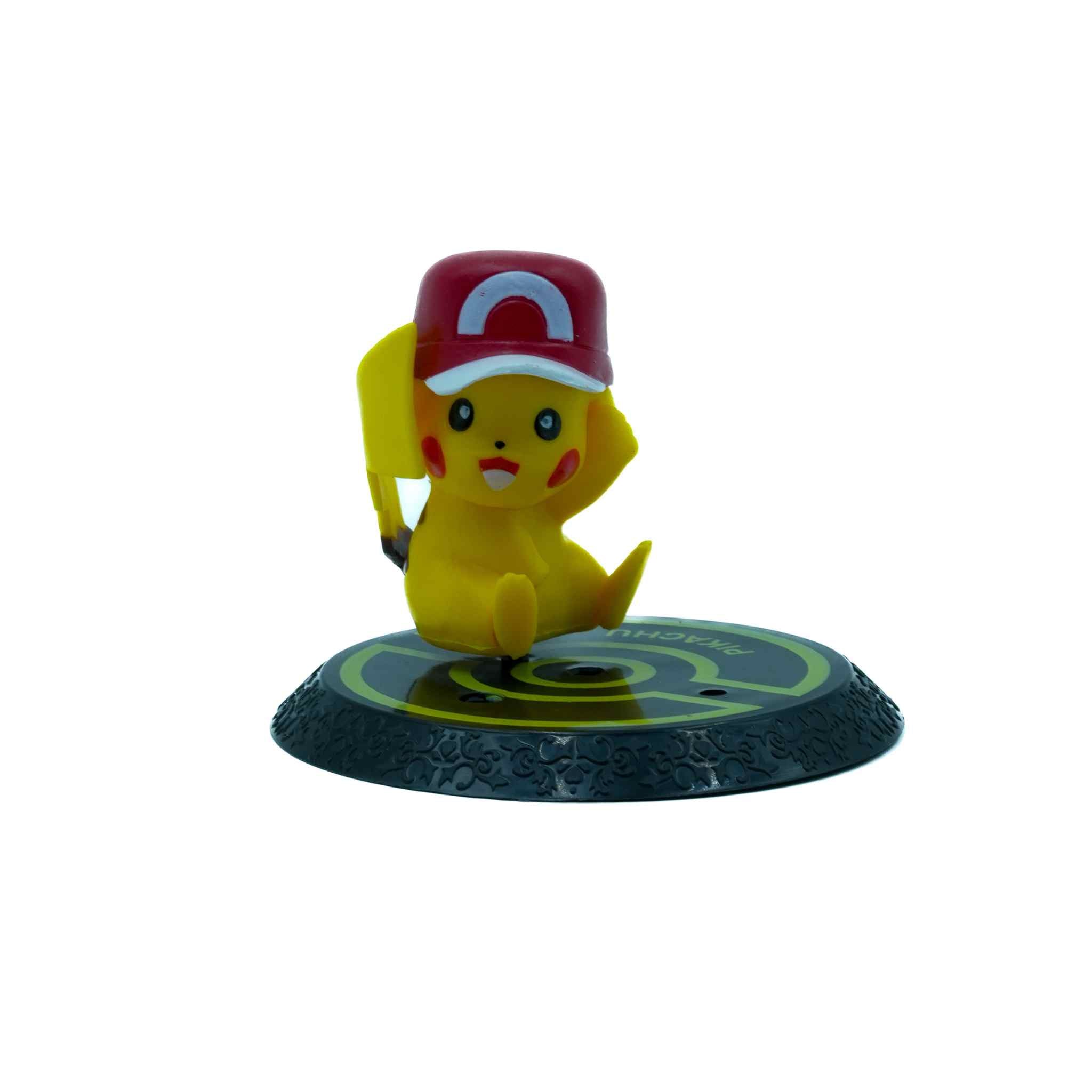 Pikachu Mini Pokémon Cute Figurine Trainer Cap Style
