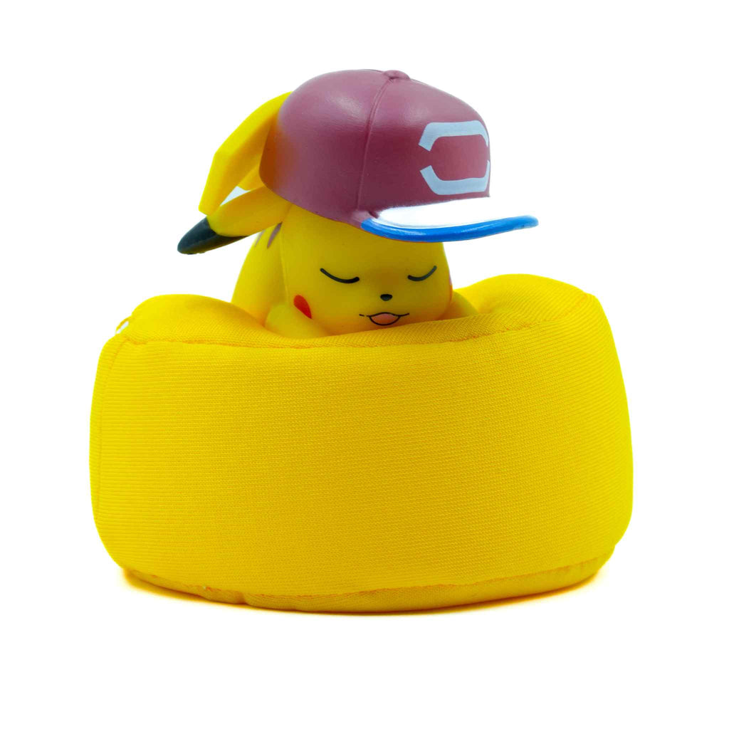 Pikachu Sleeping Mini pokemon Figurine Cap Style Plush Toy