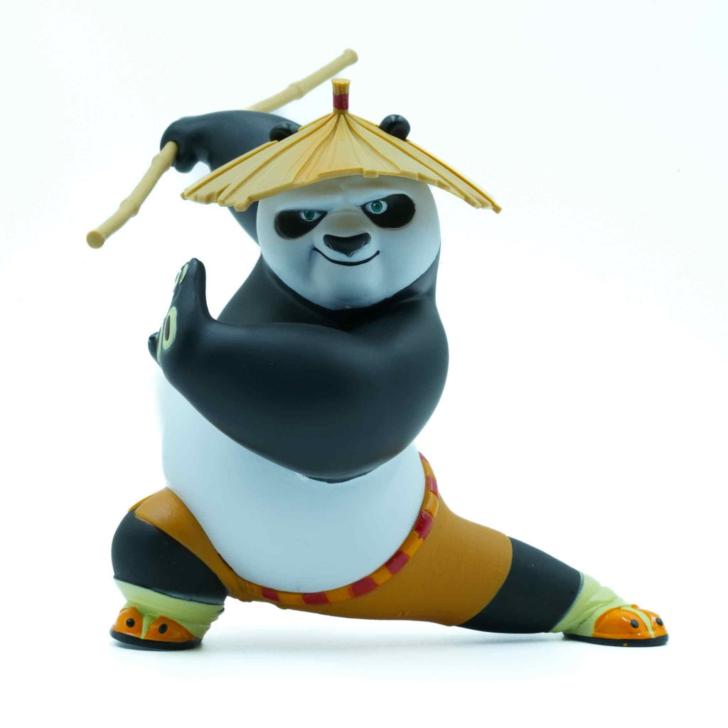 Po Kung Fu Panda Action Figurine with Hat Pose 2 