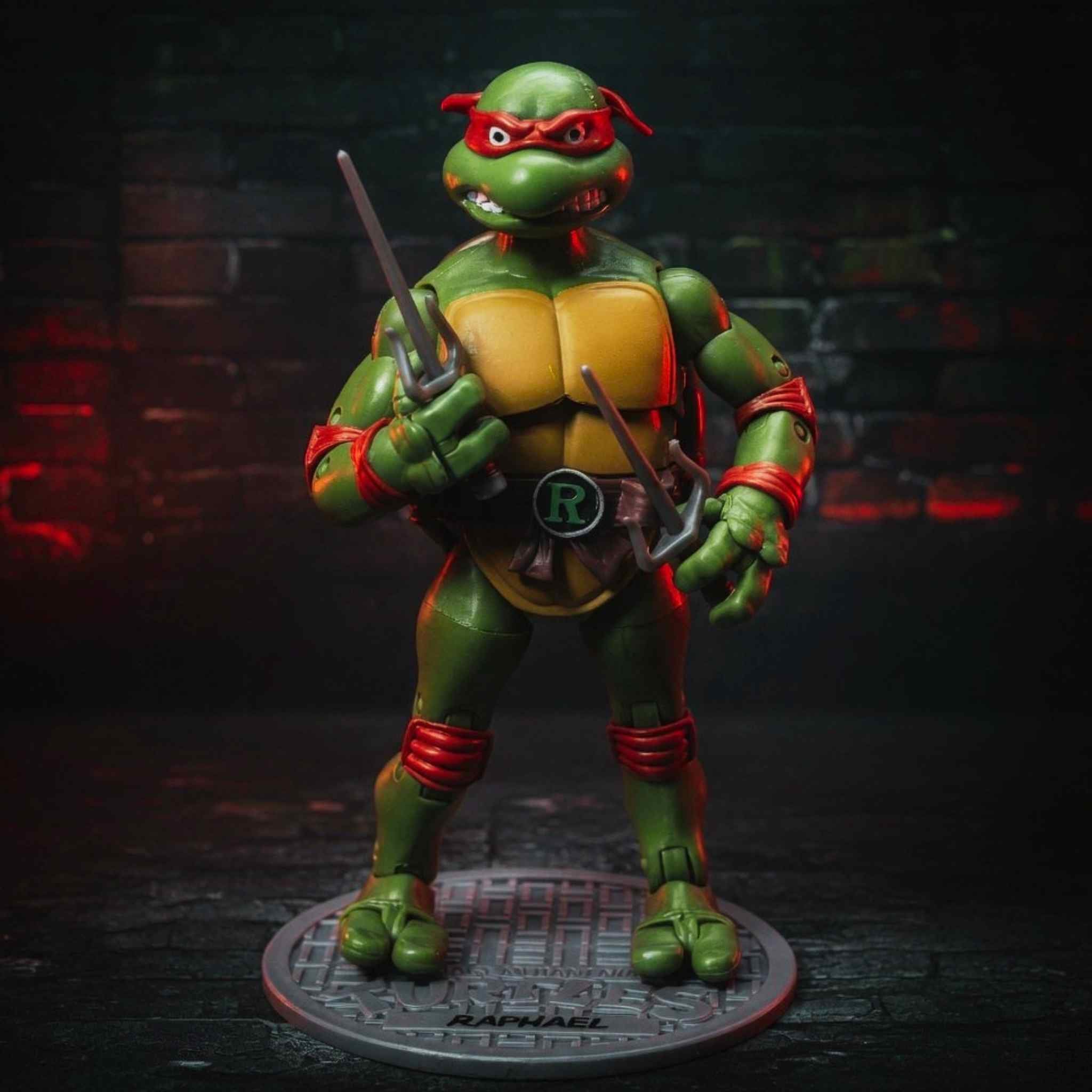 Raphael Teenage Mutant Ninja Turtles Action Figure Collectible – Classic TMNT Warrior Figure