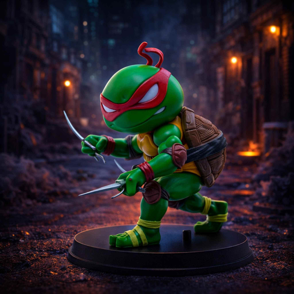 Raphael Ninja Turtle Collectible Sai Action Figure Red Mask 1 Collectibles