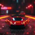 Red Dodge Style Metal Pull Back Diecast Sports Racing Car Model Collectible 1 Collectibles