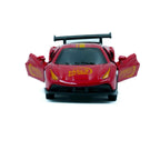 Red Dodge Style Metal Pull Back Diecast Sports Racing Car Model Collectible 2 