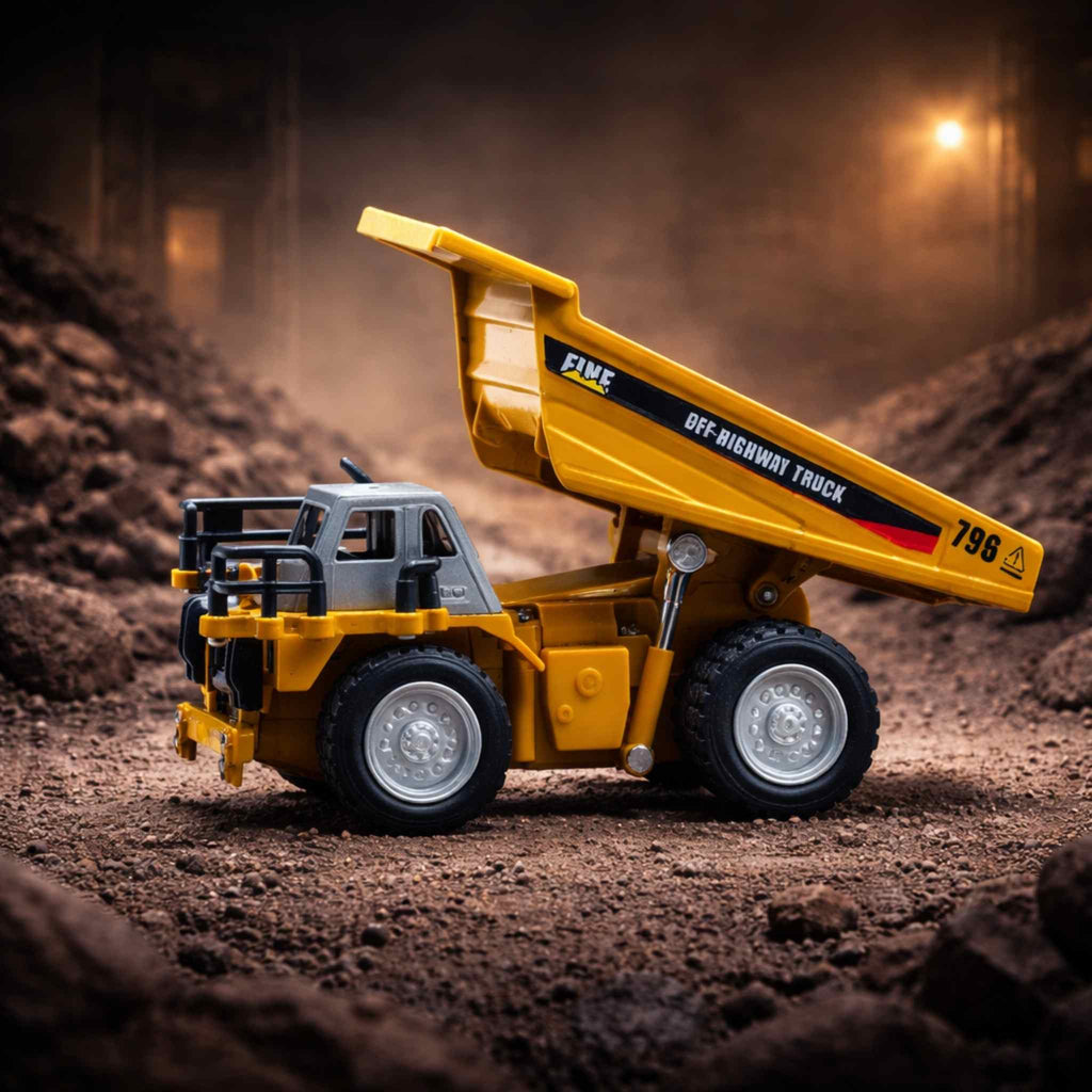 Remote Control Dump Truck Diecast Construction Vehicle Toy Collectible 1 Collectibles