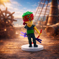 Roronoa Zoro Action Pose Mini Figure One Piece Swordsman Figure 1 Collectibles