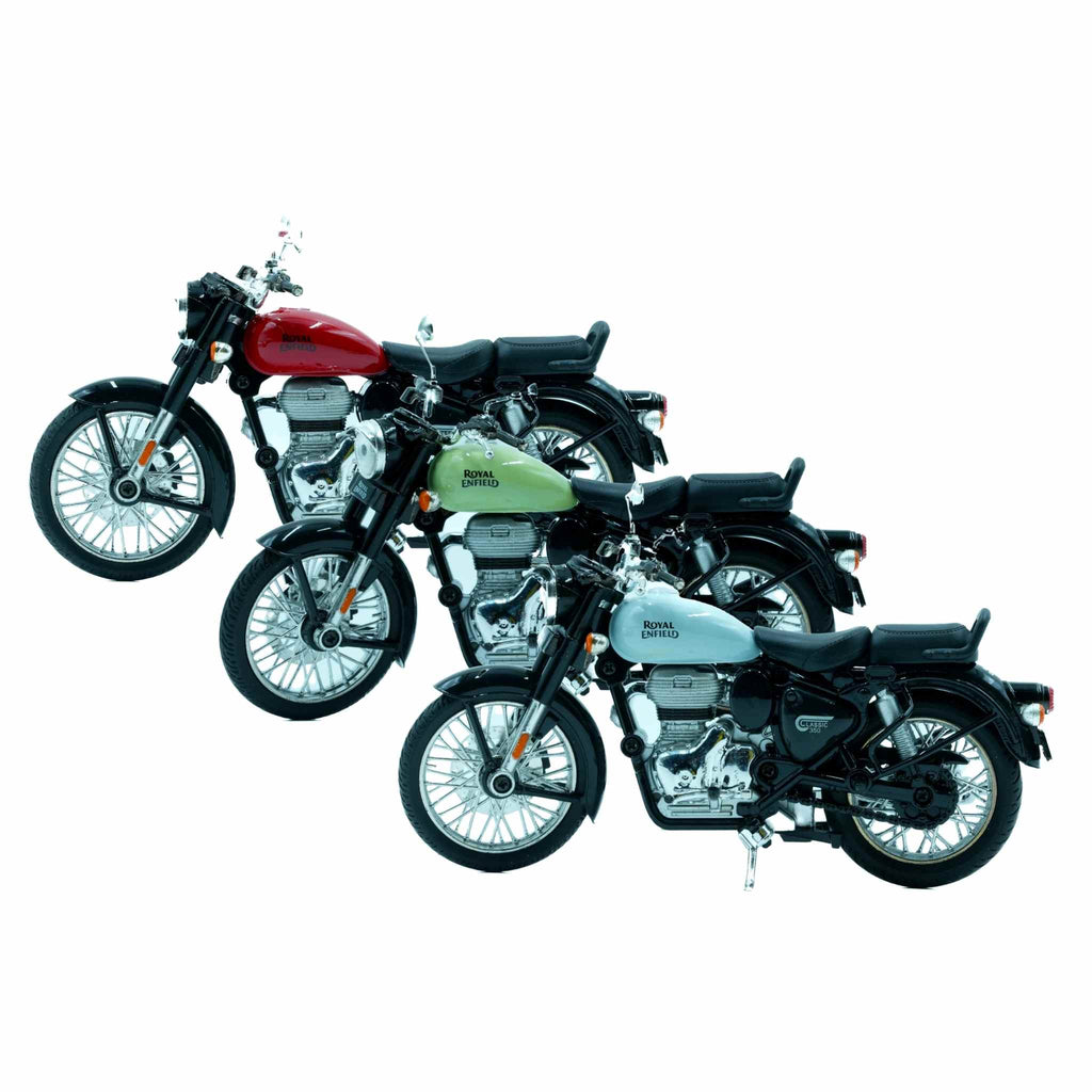 Royal Enfield Classic 350 Miniature Premium Diecast Collectible Bike 2 Collectibles
