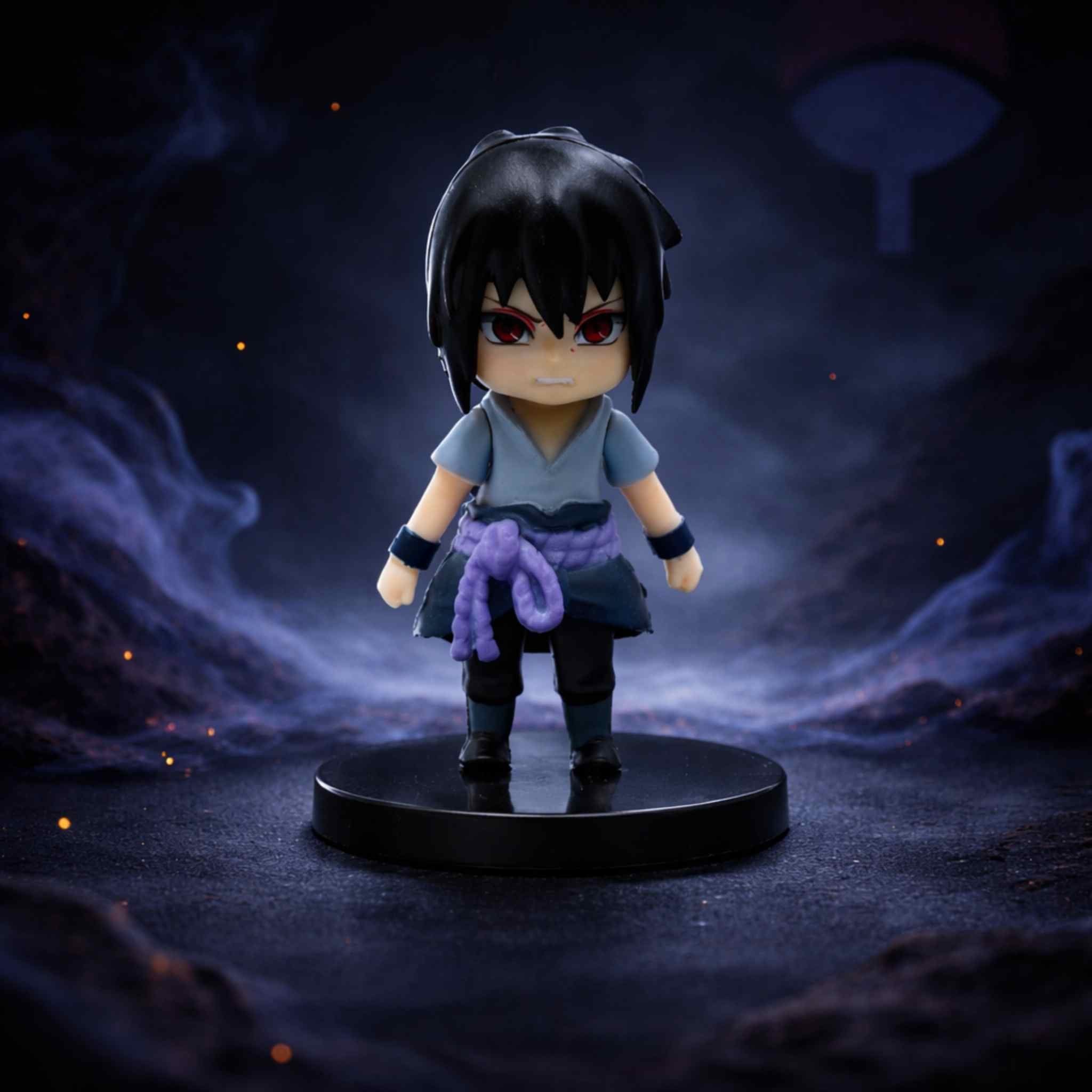 Sasuke Uchiha (Curse Mark) – Naruto Anime Dark Ninja Chibi Figurine