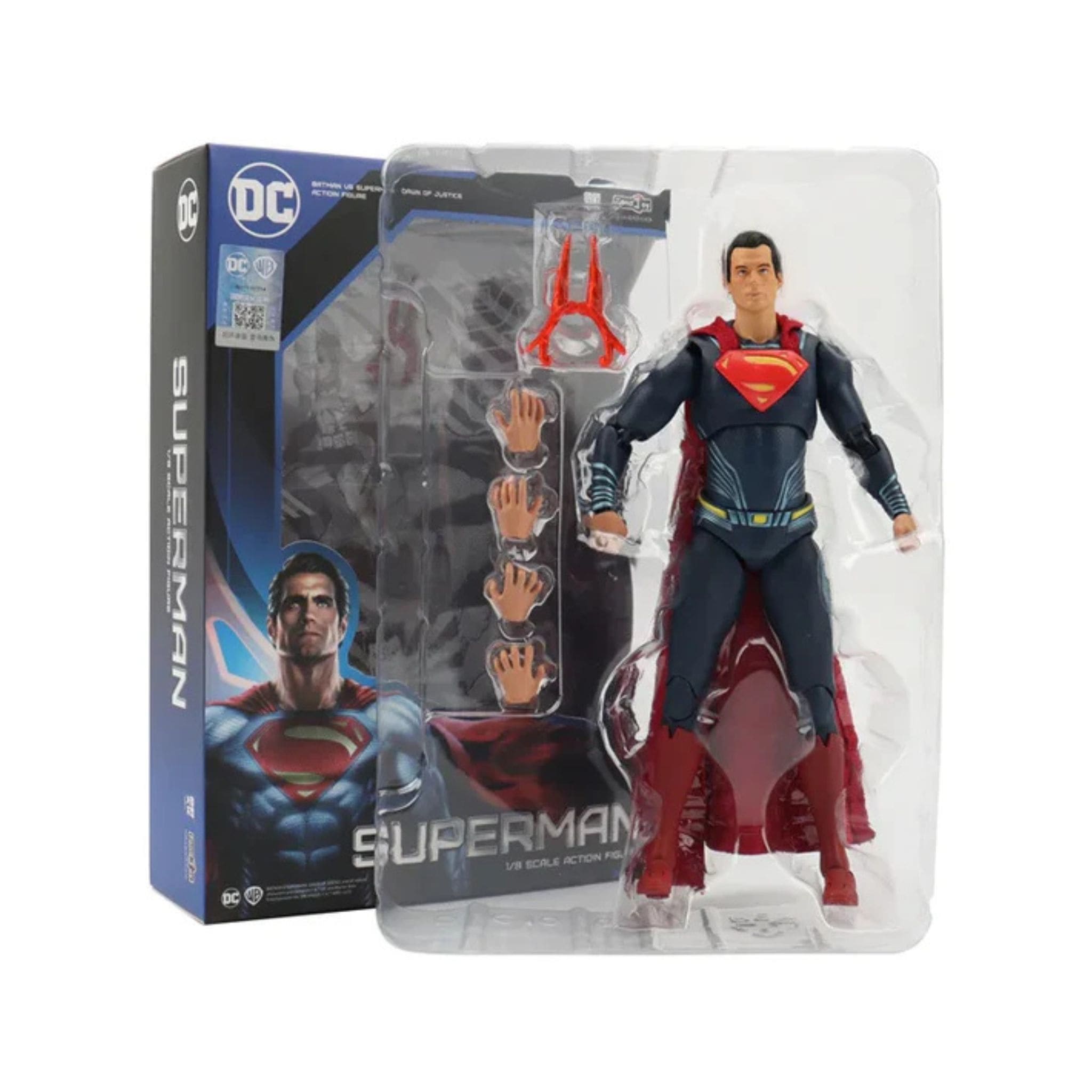 Superman 1/9 Scale Action Figure with Interchangeable Hands | DC Collectible Super Hero Model