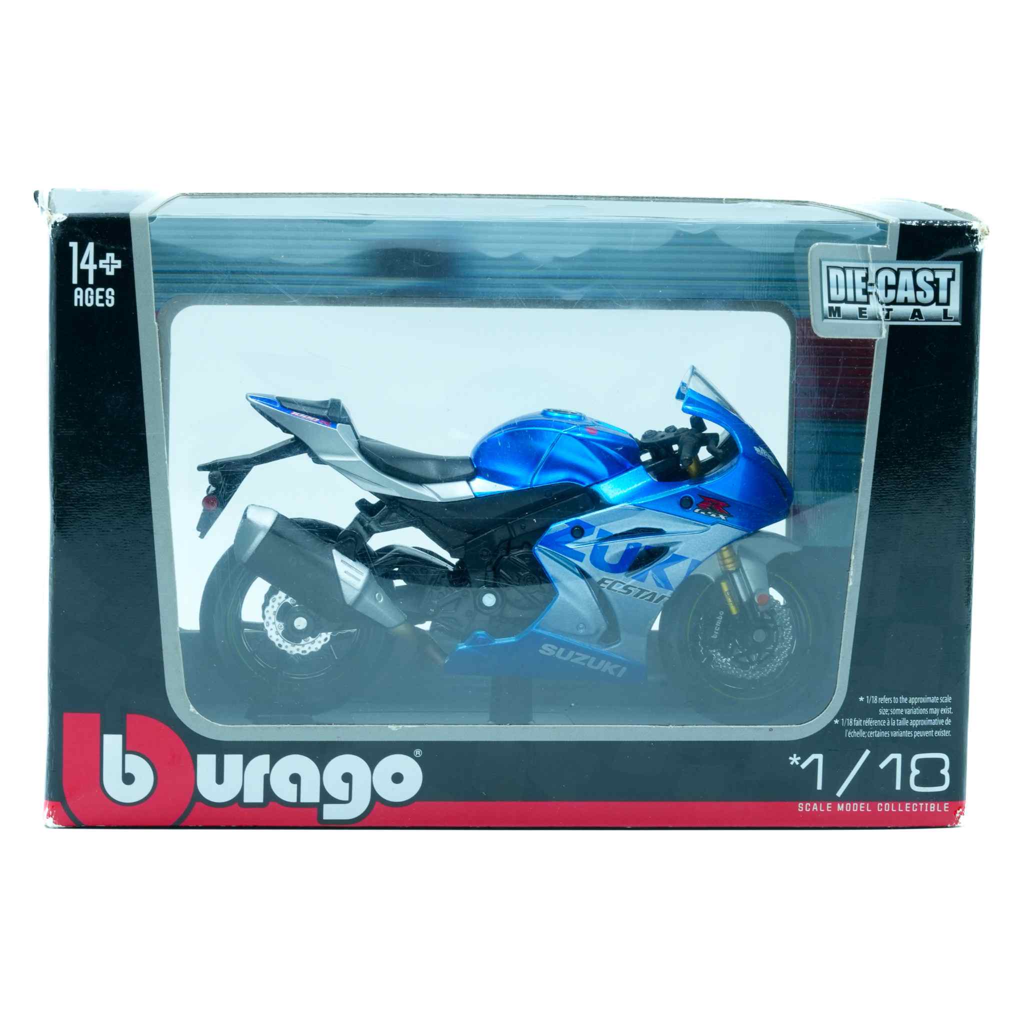 Suzuki GSX-R1000 Diecast Bike Model Superbike Collectible Display