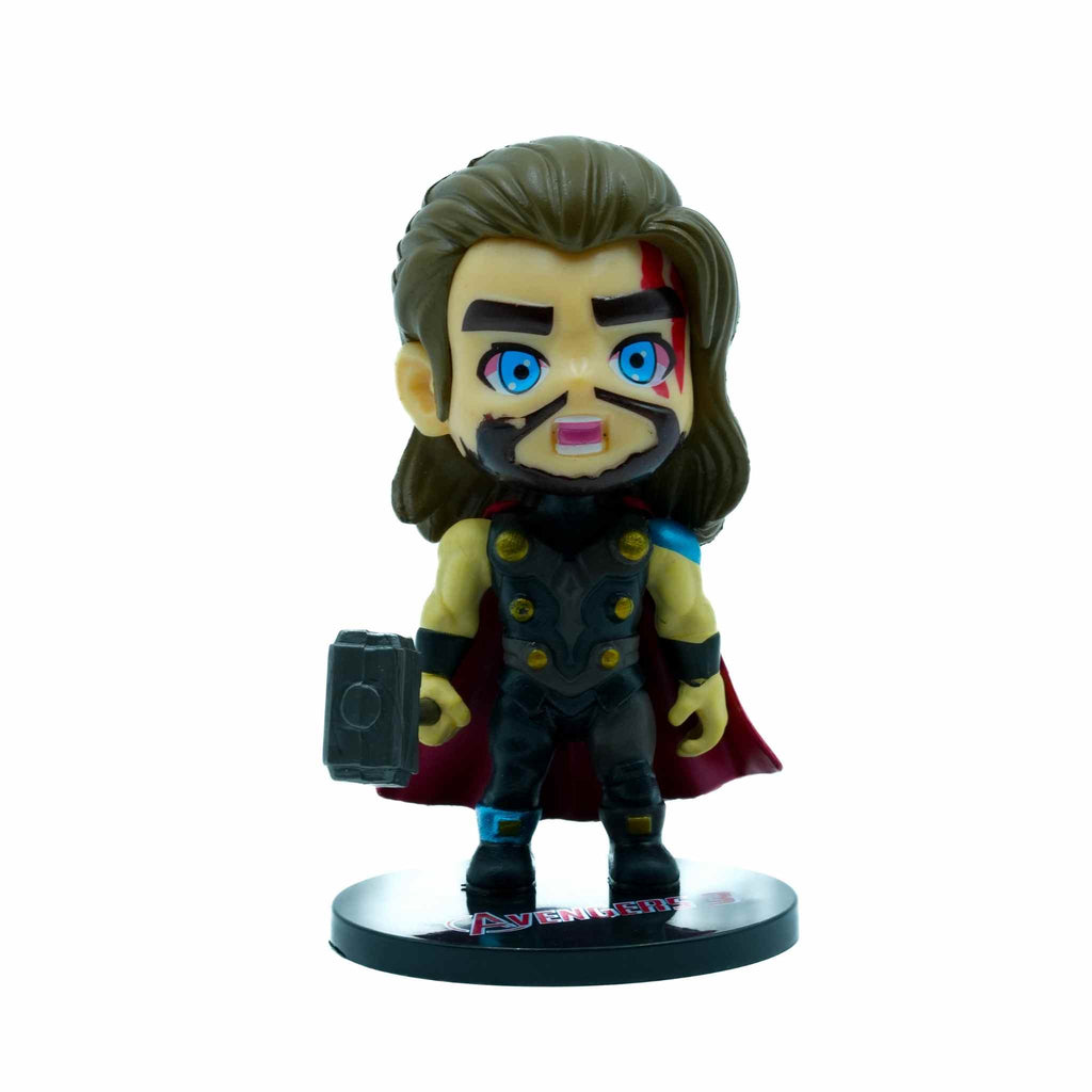 Thor God of Thunder Hammer Marvel Avengers Chibi Figure Collectible 2 