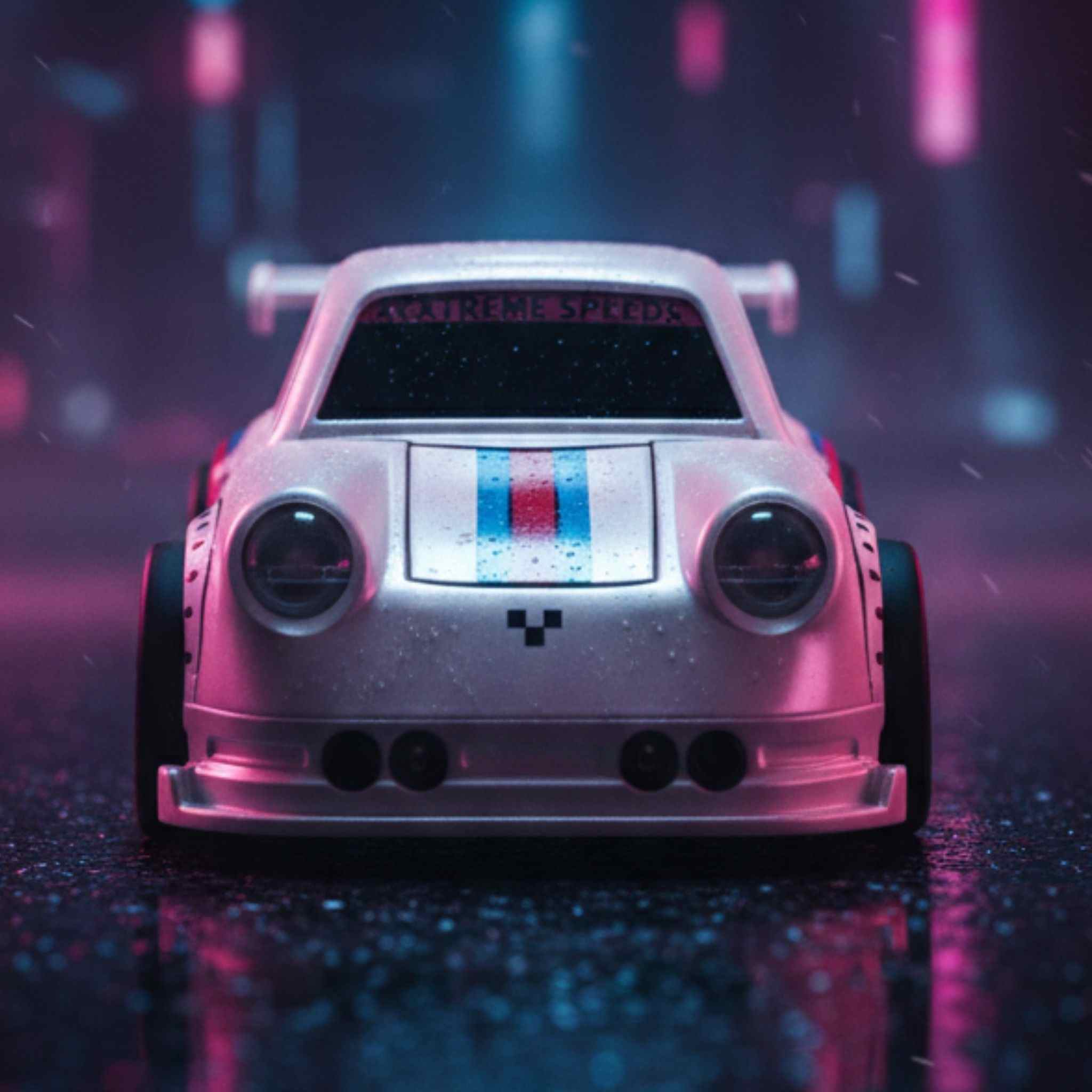 White Remote Control Drift Car High Speed RC Racing Vehicle 1 Collectibles