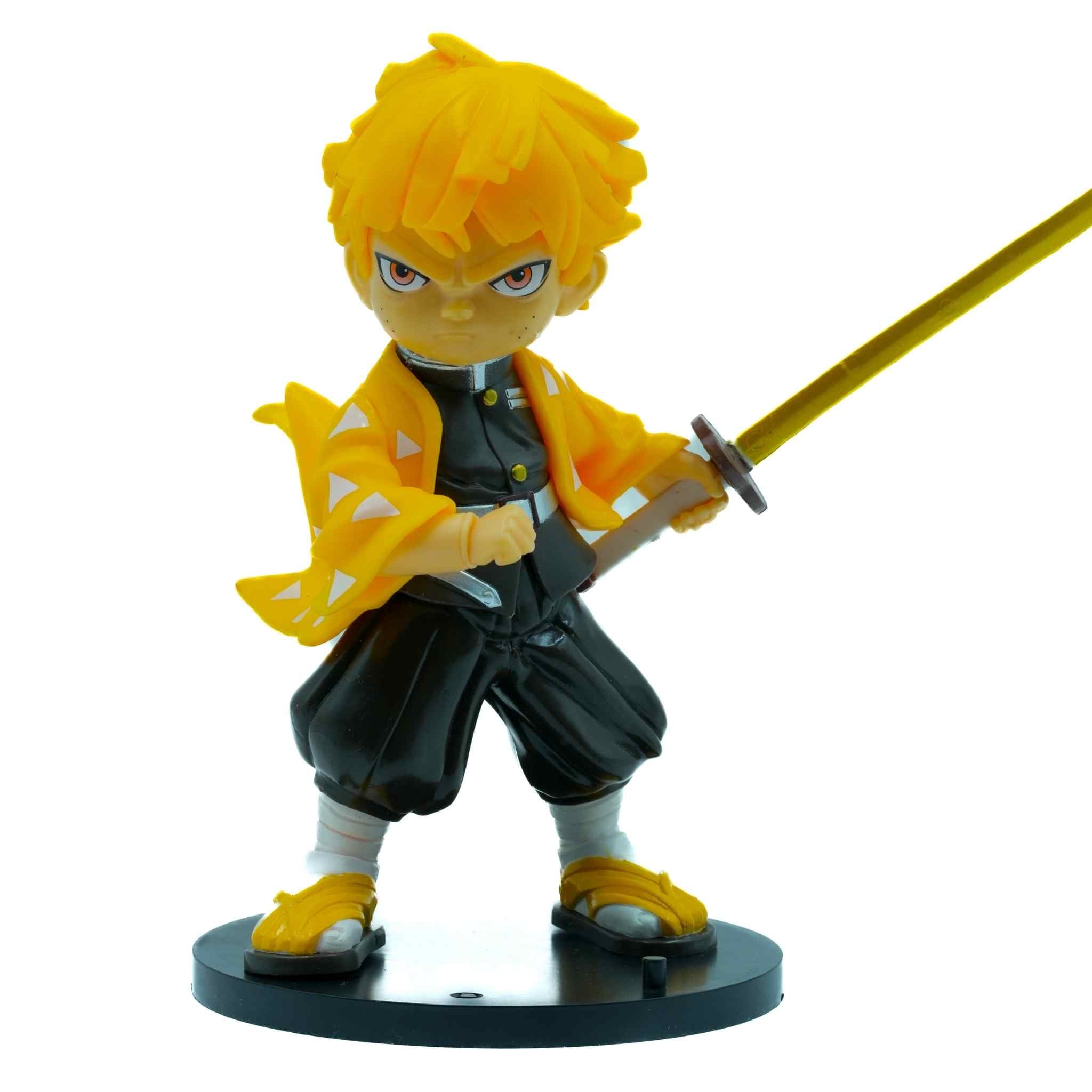 Zenitsu Agatsuma Thunder Breathing Anime Action Figure Collectible 2 