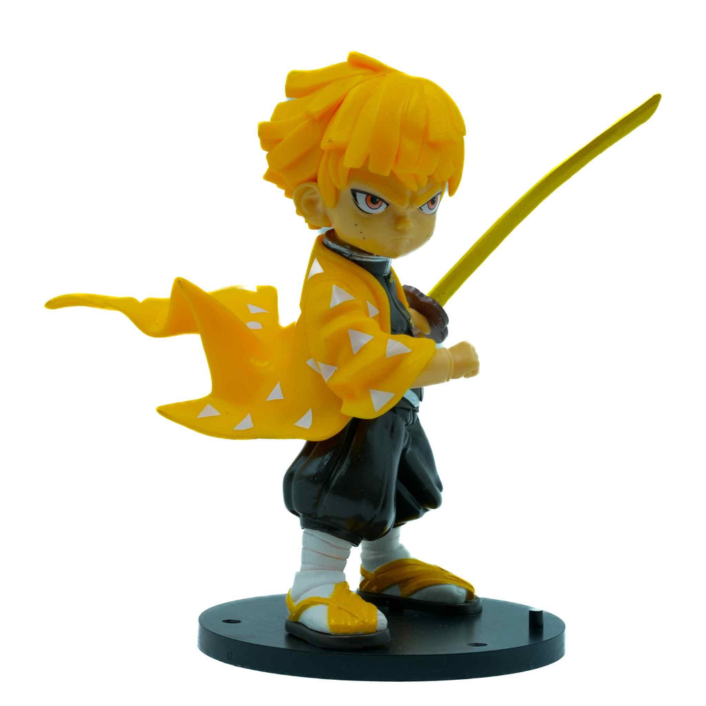 Zenitsu Agatsuma Thunder Breathing Anime Action Figure Collectible 3 