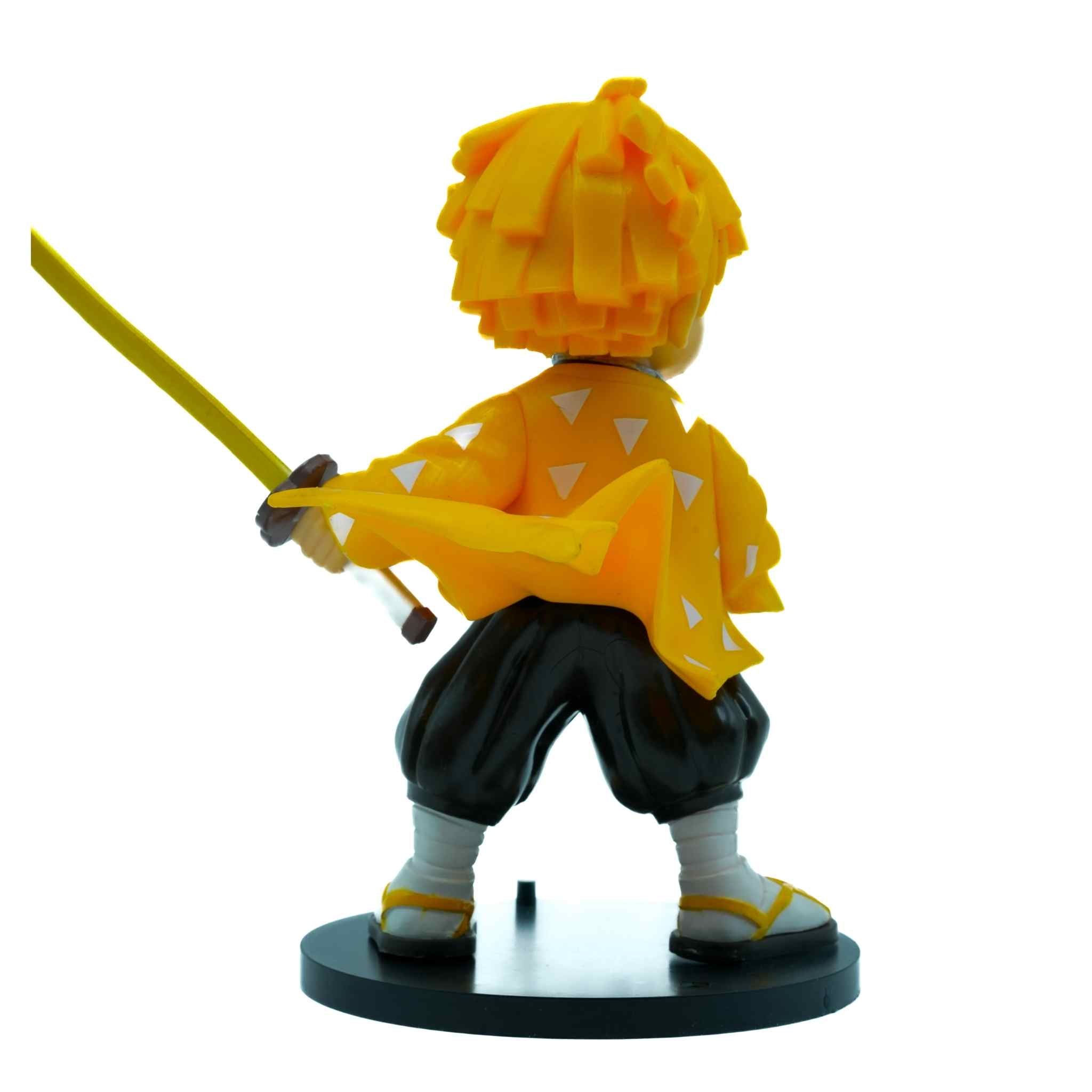 Zenitsu Agatsuma Thunder Breathing Anime Action Figure Collectible 4 