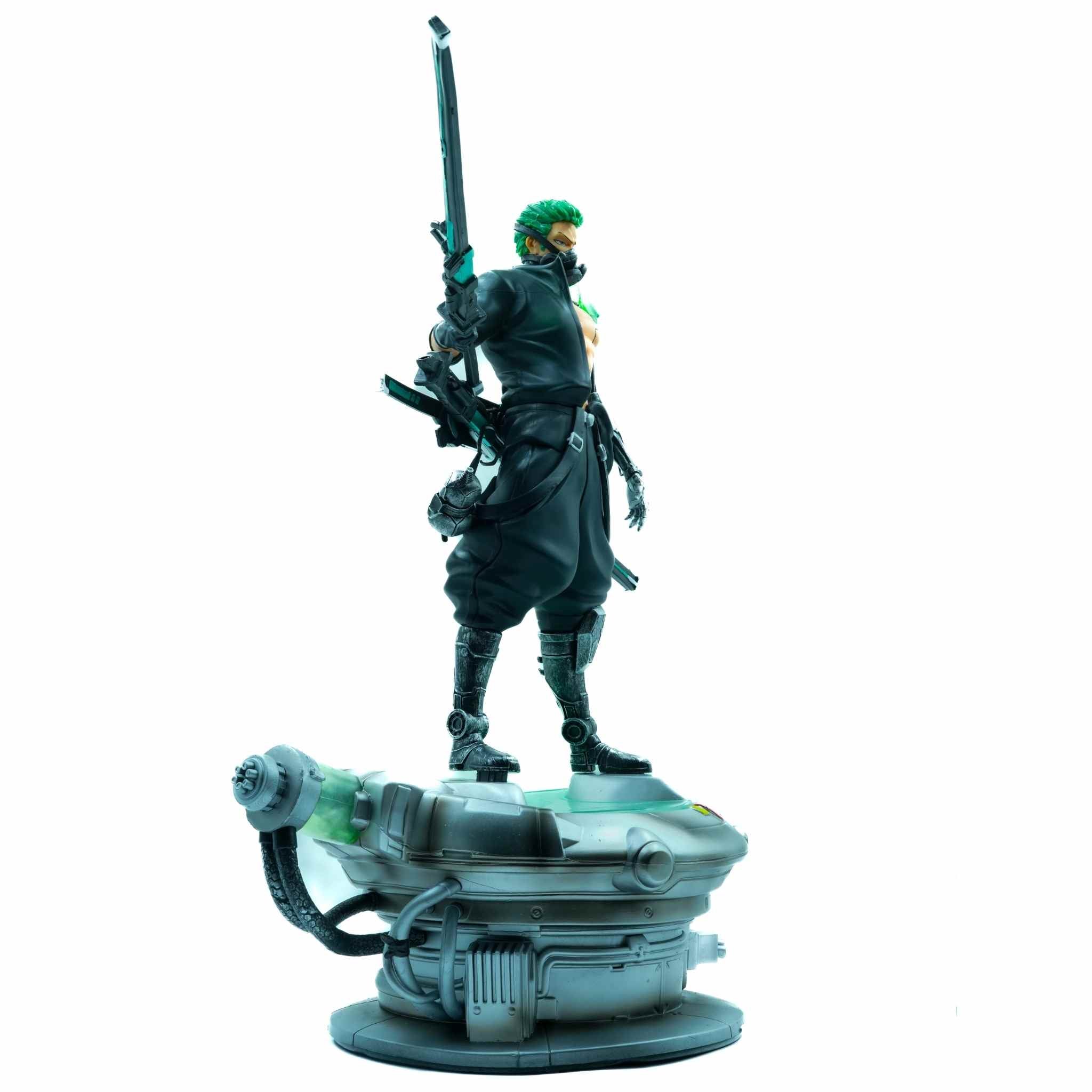 Zoro Cyber Warrior Anime Sword Master Premium Collectible Figure 4 