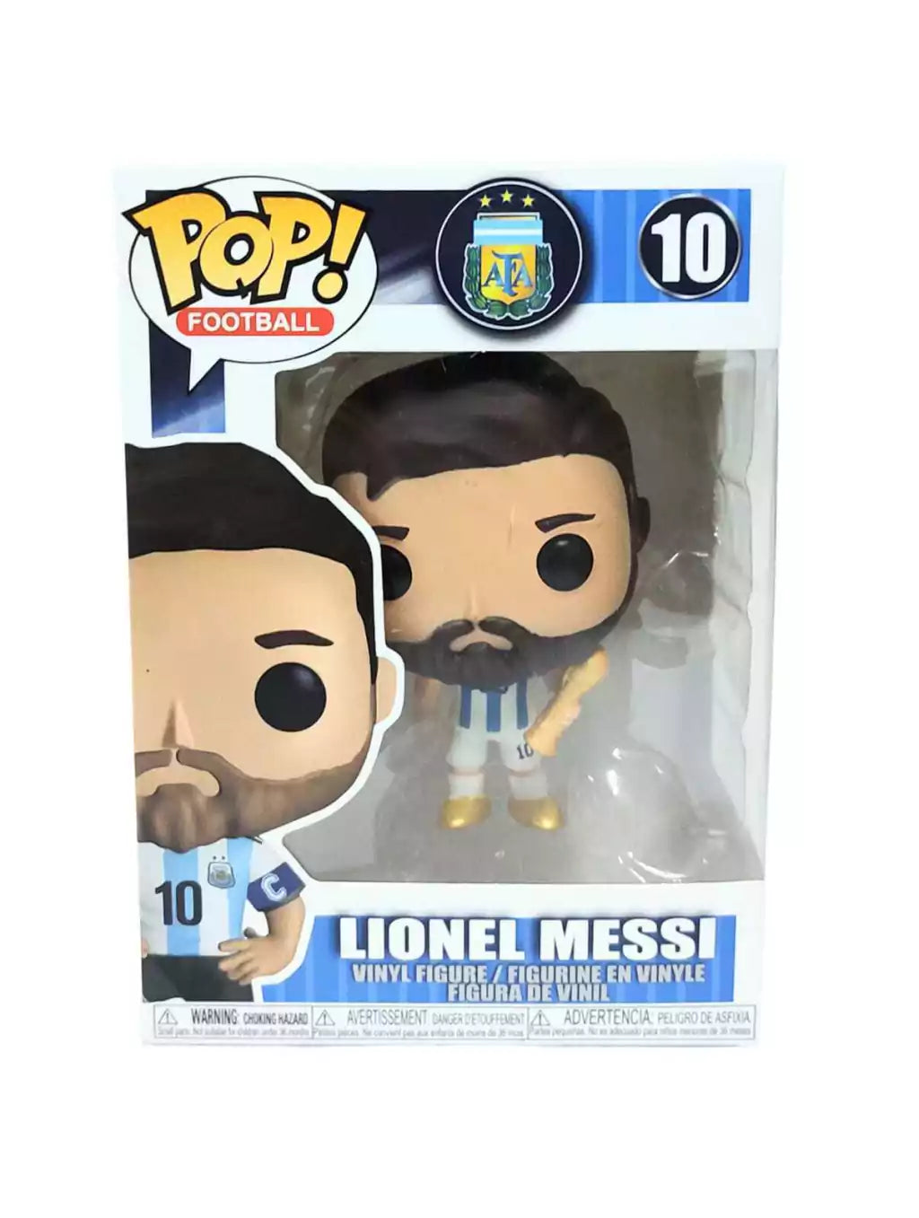 Lionel Messi World Cup Trophy Pop Football ball Figure