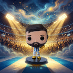 Lionel Messi World Cup Trophy Pop Football ball Figure